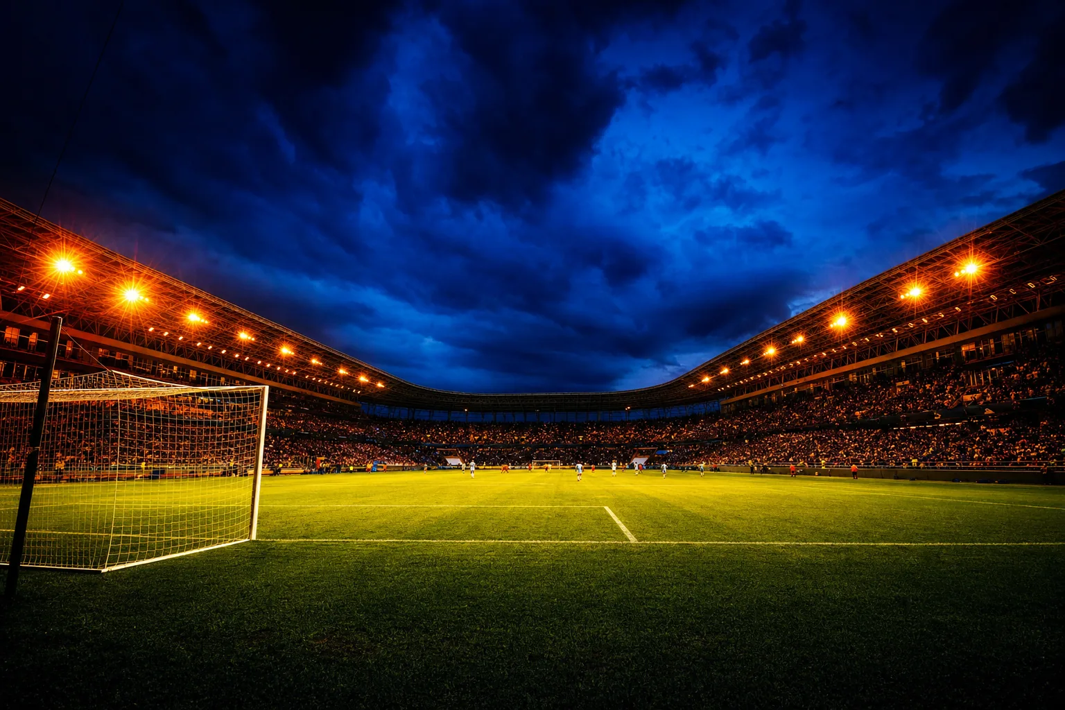 Flutlichtstadion bei Nacht – die besten Sportwettenanbieter im Test